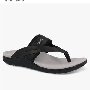 Gravity Defyer Women's GDEFY Gimor Leather US 9 Orthotic Comfort Thong Sandals